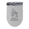 thumbnail image 1 of Ball State University 12 oz Insulated Wine Stainless Steel Tumbler, White, 1 of 1