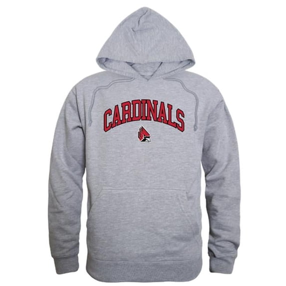 Ball State University Campus Hoodie, Heather Grey - Large
