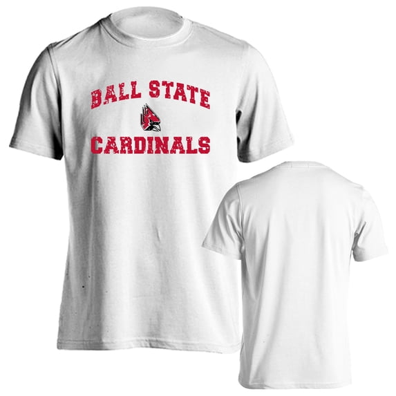 Ball State University Cardinals Distressed Retro Short Sleeve T-Shirt