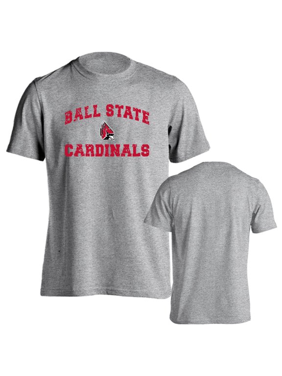 Ball State University Cardinals Distressed Retro Short Sleeve T-Shirt