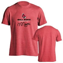 Ball State University Cardinals Mom Proud Parent Short Sleeve T-Shirt