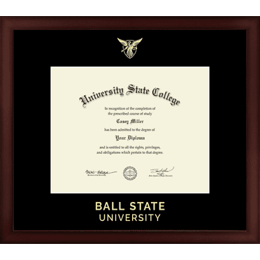 Ball State University Diploma Frame, Document Size 10" x 8"