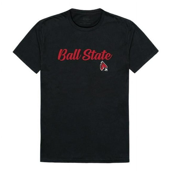 Ball State University Mens Script T-Shirt, Black - 2XL