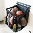 thumbnail image 1 of Wall Mounted Basketball Storage Rack, Ball Holder Bin for Garage Wall, 1 of 4