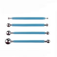 thumbnail image 1 of Ball Stylus Dotting Tools (Ceramic Carving Set, Embossing Kit), Textured Rubber Grips Prevent Tool Slippage During Detailed Polymer Clay Modeling, Modeling Tools Clay Ceramics(#A), By Meiiso, 1 of 1