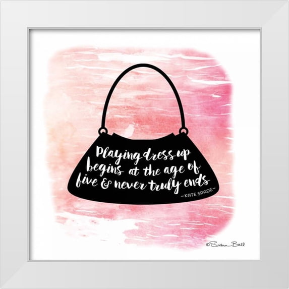 Ball, Susan 12x12 White Modern Wood Framed Museum Art Print Titled - Playing Dress Up