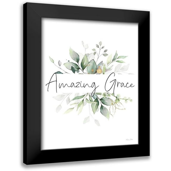 Ball, Susan 12x14 Black Modern Framed Museum Art Print Titled - Amazing Grace