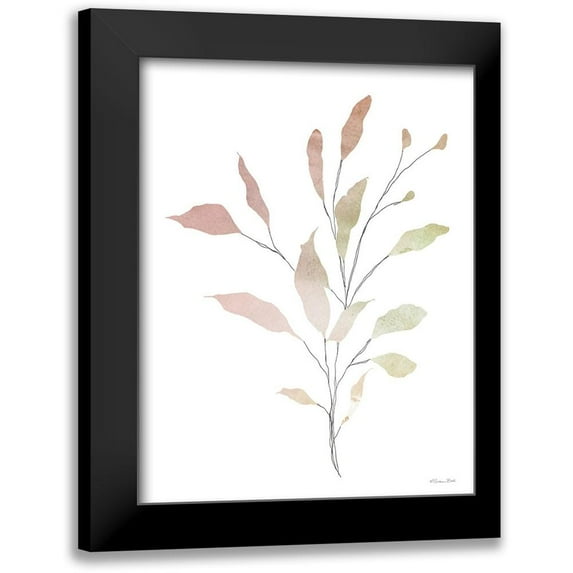 Ball, Susan 12x14 Black Modern Framed Museum Art Print Titled - Watercolor Branch 1