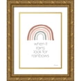thumbnail image 1 of Ball, Susan 12x14 Gold Ornate Wood Framed with Double Matting Museum Art Print Titled - Look for Rainbows, 1 of 4