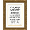 thumbnail image 1 of Ball, Susan 14x18 Gold Ornate Wood Framed with Double Matting Museum Art Print Titled - In This House Military, 1 of 4