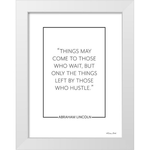 Ball, Susan 15x18 White Modern Wood Framed Museum Art Print Titled - Those Who Hustle