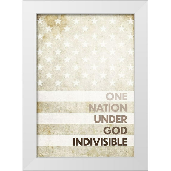 Ball, Susan 18x24 White Modern Wood Framed Museum Art Print Titled - Indivisible