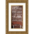thumbnail image 1 of Ball, Susan 18x32 Gold Ornate Wood Framed with Double Matting Museum Art Print Titled - Football, 1 of 4