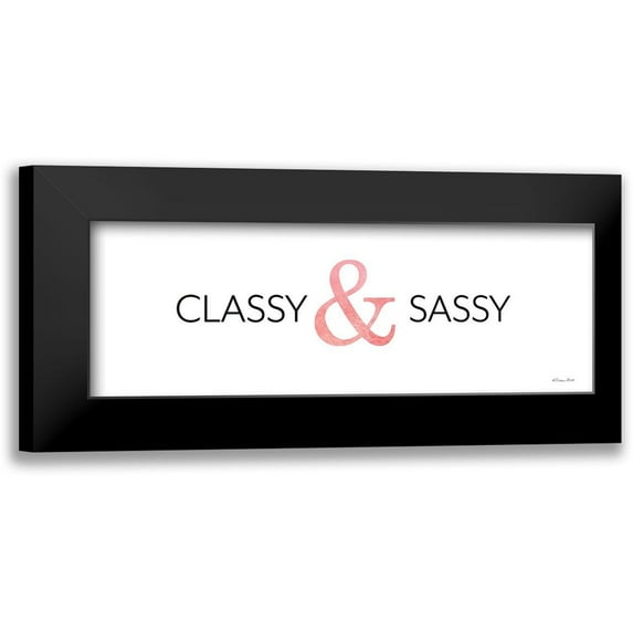 Ball, Susan 18x9 Black Modern Framed Museum Art Print Titled - Classy And Sassy