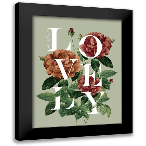 Ball, Susan 19x24 Black Modern Framed Museum Art Print Titled - Floral Lovely