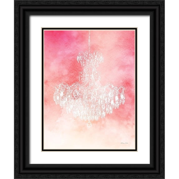 Ball, Susan 19x24 Black Ornate Wood Framed with Double Matting Museum Art Print Titled - Chandelier Glam 1