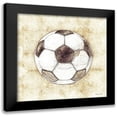 thumbnail image 1 of Ball, Susan 20x20 Black Modern Framed Museum Art Print Titled - Soccer Sketch, 1 of 5