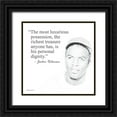 thumbnail image 1 of Ball, Susan 20x20 Black Ornate Wood Framed with Double Matting Museum Art Print Titled - Baseball Greats - Jackie Robinson, 1 of 4