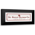 thumbnail image 1 of Ball, Susan 24x11 Black Modern Framed Museum Art Print Titled - St. Nicks Sleigh Co., 1 of 5