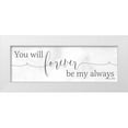 thumbnail image 1 of Ball, Susan 24x11 White Modern Wood Framed Museum Art Print Titled - Forever be My Always, 1 of 4