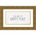 thumbnail image 1 of Ball, Susan 24x14 Gold Ornate Wood Framed with Double Matting Museum Art Print Titled - You Are My Happy Place, 1 of 4