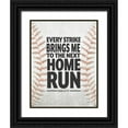 thumbnail image 1 of Ball, Susan 25x32 Black Ornate Wood Framed with Double Matting Museum Art Print Titled - Home Run, 1 of 4
