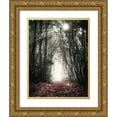 thumbnail image 1 of Ball, Susan 25x32 Gold Ornate Wood Framed with Double Matting Museum Art Print Titled - Path in the Woods, 1 of 4