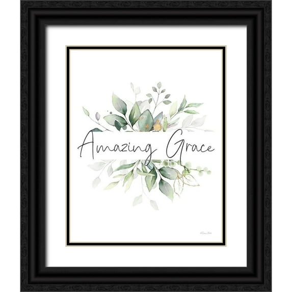 Ball, Susan 26x32 Black Ornate Wood Framed with Double Matting Museum Art Print Titled - Amazing Grace