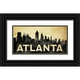 thumbnail image 1 of Ball, Susan 32x18 Black Ornate Wood Framed with Double Matting Museum Art Print Titled - Atlanta Skyline, 1 of 4