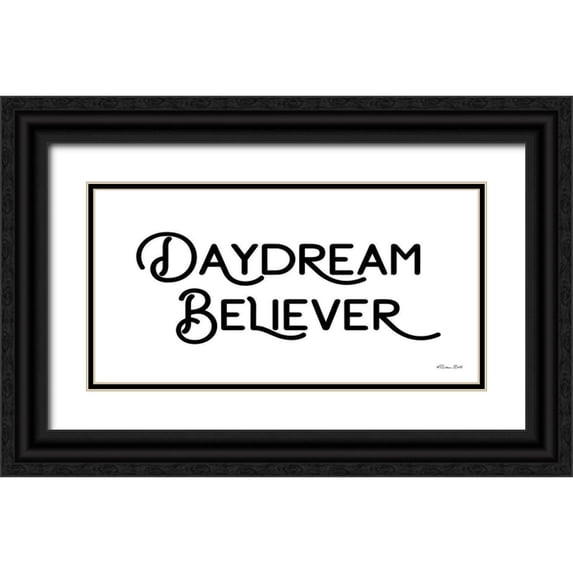 Ball, Susan 32x18 Black Ornate Wood Framed with Double Matting Museum Art Print Titled - Daydream Believer