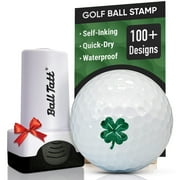 Ball Tatt Golf Ball Stamp Marker Self-Inking Quick-Dry Stamper, Green, Clover