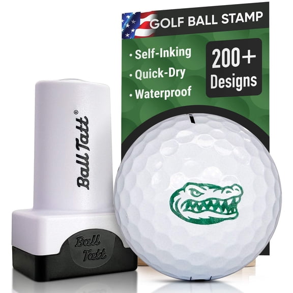 Ball Tatt - Gator Golf Ball Stamper Marker Self-Inking Quick-Dry Ball Marking Golf Stamper