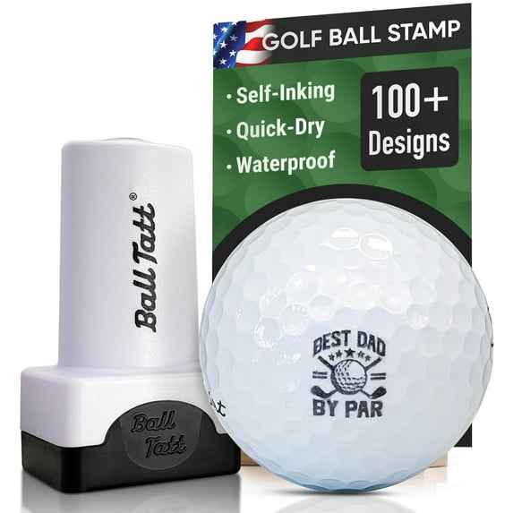 Ball Tatt Golf Ball Stamp Marker Waterproof Self-Inking Quick-Dry Stamper, Best Dad