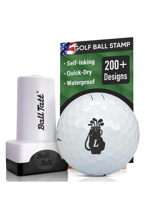 - Golf Ball Stamp Monogram Initial Self-Inking Quick-Dry Permanent Ink Ball Marker
