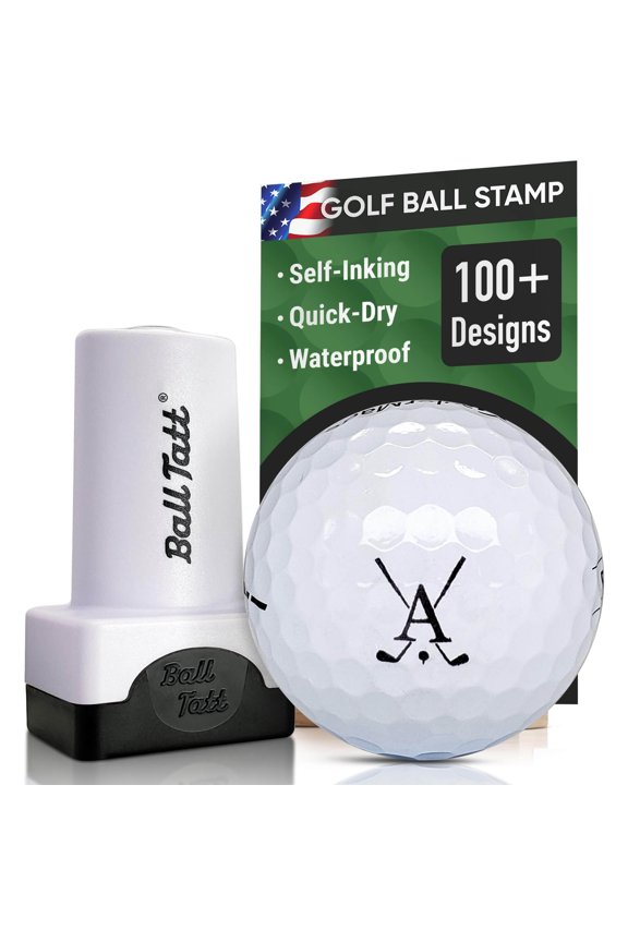 - Golf Ball Stamp Monogram Initial Self-Inking Reusable Permanent Ink Ball Marker