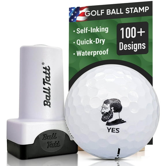 Ball Tatt Golf Ball Stamp Self-Inking Quick-Dry Waterproof Ball Marker Stamper, Gigachad