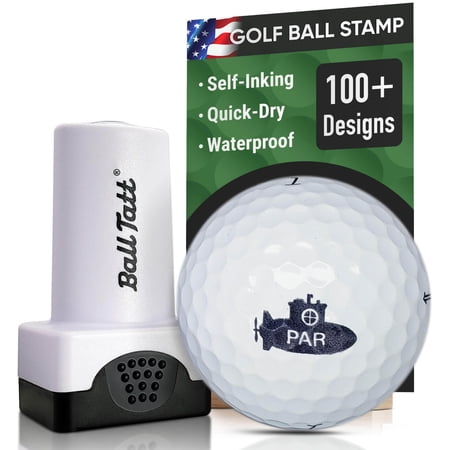 Ball Tatt - Sub Par Golf Ball Stamp Self-Inking Quick-Dry Waterproof Ball Marker Stamper
