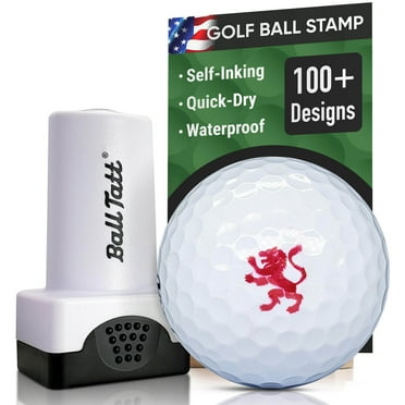 Ball Tatt Golf Ball Stamper Self-Inking Quick-Dry, Ball Marker Stamp, Rampant Lion