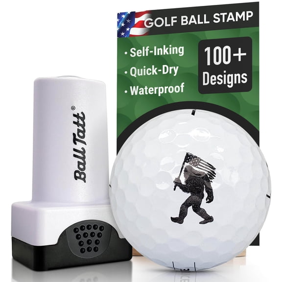 Ball Tatt - Bigfoot USA Golf Ball Stamp Self-Inking Quick-Dry Waterproof Golf Ball Marker