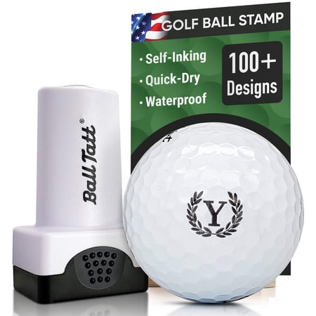 Ball Tatt Y Initial Golf Ball Stamper Self-Inking Quick-Dry Monogram Golf Ball Stamp