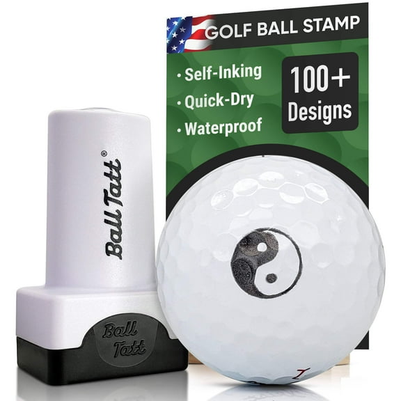 Ball Tatt Yin Yang Golf Ball Stamper Self-Inking Quick-Dry Waterproof Ball Marker Stamp