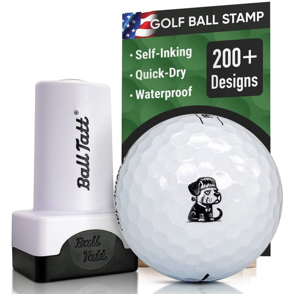 Ball Tatt Zombie Dog Golf Ball Stamp Self-Inking Quick-Dry Waterproof Ball Marker Stamp