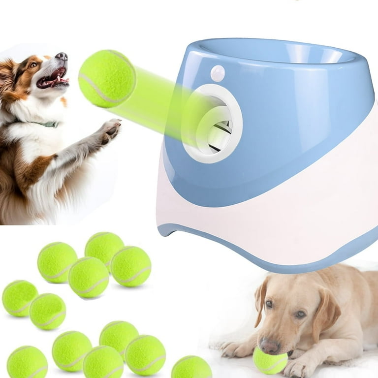 Ball Thrower for Dogs Interactive dog fetch machine Automatic Tennis Ball Launcher with 12 Tennis Balls Dog Ball Thrower Machine with 10 30Ft 3