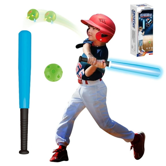 Style-Carry Light Up Kids Ball Set, Toddler Indoor & Outdoor Baseball Toys, Sport Toys for Kids 3 4 5 6 Years, Toys Gifts for Boys 3-6