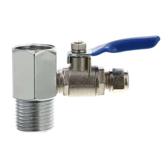 Ball Valve 1/2'' To 1/4'' Valve Tee Connector Quick Connect Feed Water Adapter Valve Garden Faucet Tap Plumbing Hardware ,Easy to Operate
