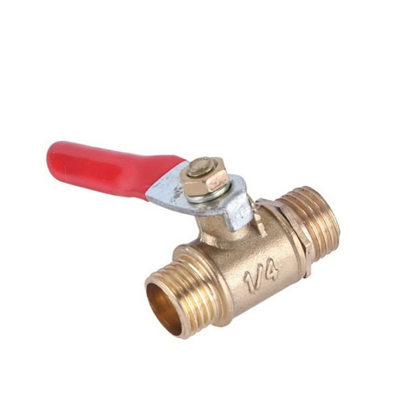 Ball Valve 1/8" 1/4'' 3/8'' 1/2'' Female To Male Threaded Brass Water Oil Air Gas Fuel Line Shutoff Ball Valve Pneumatic Connector ,Durable
