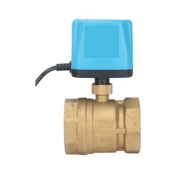 Ball Valve 3/4" 1" Normally Closed/Open Motorized Ball Valve 2-Wire Brass Electric Ball Valve Replace Solenoid Valve ,Easy to Install
