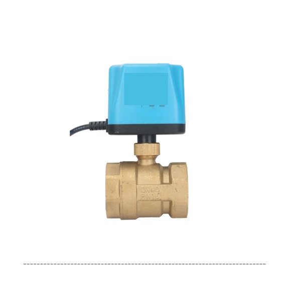 Ball Valve 3/4" 1" Normally Closed/Open Motorized Ball Valve 2-Wire Brass Electric Ball Valve Replace Solenoid Valve ,Easy to Operate