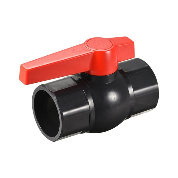 Ball Valve, 50mm Inner Dia. DN40, Socket Type, for Control Water Flow, Deep Grey