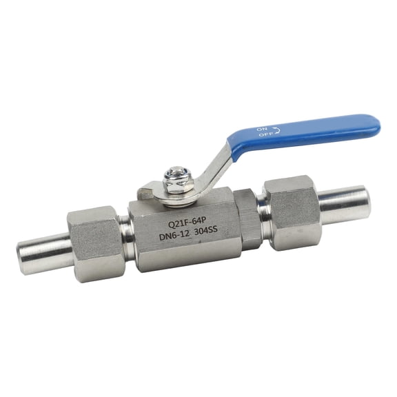 Ball Valve Constructed from 304 Stainless Steel for Double-Welded Pipe in Various Fluid Control Setups